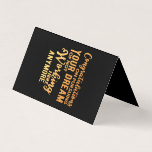 Carte De Visite Félicitations pour la poursuite de votre rêve