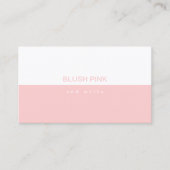 Carte De Visite Feminine moderne mi-blanc / mi-rose pâle (Devant)