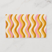 Carte De Visite Feminine Motif rétro (Dos)