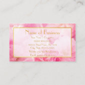 Carte De Visite Feminine Proep Rose SparkLips Chic Maquillage Arti (Dos)