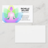 Carte De Visite Femme assise à Lotus (Devant / Derrière)