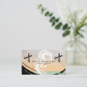 Carte De Visite Femme aux cheveux gonflants | Ciseaux (Debout devant)