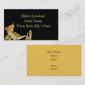 Carte De Visite Femme avec pinceau (Devant / Derrière)