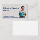 Carte De Visite Femme avec produits de nettoyage (Devant / Derrière)
