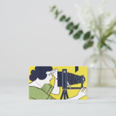 Carte De Visite Femme caméra, photographe, Van Caspel (Debout devant)