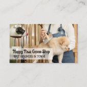 Carte De Visite Femme Comportant Fourrure de chien | Grooming (Devant)