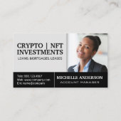 Carte De Visite Femme d'affaires | Ajouter une image (Devant)