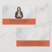 Carte De Visite Femme d'affaires immobilière (Devant / Derrière)