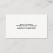 Carte De Visite Femme d'affaires immobilière | Maison de luxe (Dos)