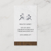 Carte De Visite Femme d'affaires immobilière | Propriétés (Dos)