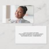 Carte De Visite Femme d'affaires souriante (Devant / Derrière)