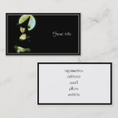 Carte De Visite Femme de cuisine Mona Lisa Halloween (Devant / Derrière)