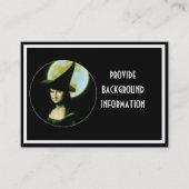 Carte De Visite Femme de cuisine Mona Lisa Halloween (Devant)