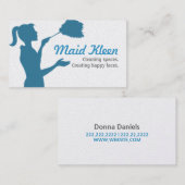 Carte De Visite Femme de ménage Concierge (Devant / Derrière)