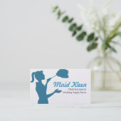Carte De Visite Femme de ménage Concierge (Debout devant)