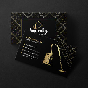 Carte De Visite Femme de ménage de luxe Service de nettoyage de ma