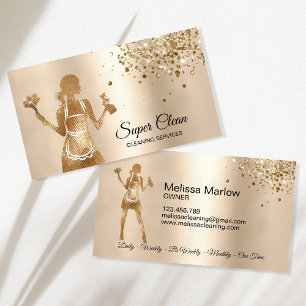 Carte De Visite Femme de ménage nettoyage de maison services de ne