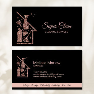 Carte De Visite Femme de ménage nettoyage de maison services de ne