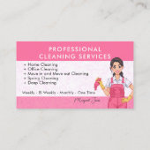 Carte De Visite Femme de Ménage Professionnelle (Dos)