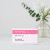 Carte De Visite Femme de Ménage Professionnelle (Debout devant)