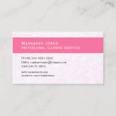 Carte De Visite Femme de Ménage Professionnelle (Devant)
