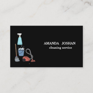 Carte De Visite Femme de ménage Services de nettoyage professionne