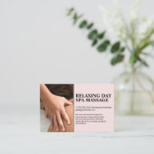 Carte De Visite Femme en train de se faire masser (Debout devant)