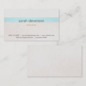 Carte De Visite Femme Entrepreneur sobre et élégant chic (Devant / Derrière)