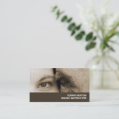 Carte De Visite Femme et cheval, Instructeur d'équitation, Académi (Debout devant)