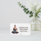 Carte De Visite Femme faisant du yoga (Debout devant)