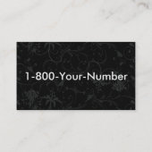 Carte De Visite Femme faite sur commande de crâne de sucre (Dos)