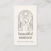Carte De Visite Femme Feuille Moon Arch Wellness Day Spa SAGE (Devant)