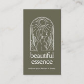 Carte De Visite Femme Feuille Moon Arch Wellness Day Spa SAGE (Devant)