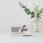 Carte De Visite Femme Grooming Doggie (Debout devant)