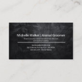 Carte De Visite Femme Grossissant mignonne Doggie (Dos)