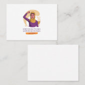 Carte De Visite femme habilitée à porter le hijab (Devant / Derrière)