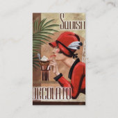 Carte De Visite Femme italienne de chocolat de Squisito Cioccolato (Dos)