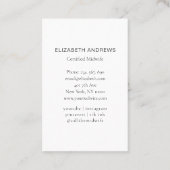 Carte De Visite Femme-mère, Storch, Peach-Blush (Dos)