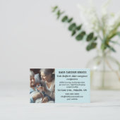 Carte De Visite Femme modifiable Aîné Aide à la carrière Services  (Debout devant)