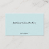 Carte De Visite Femme modifiable Aîné Aide à la carrière Services  (Dos)