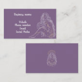 Carte De Visite Femme mystique (Devant / Derrière)