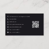 Carte De Visite Femme Noire Afro Boss Empowering Design (Dos)