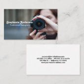 Carte De Visite Femme photographiée (Devant / Derrière)