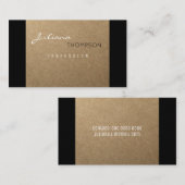 Carte De Visite femme prof rustique faux kraft (Devant / Derrière)