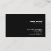 Carte De Visite Femme qui pleure | Droits de la femme (Dos)