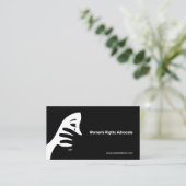 Carte De Visite Femme qui pleure | Droits de la femme (Debout devant)