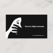 Carte De Visite Femme qui pleure | Droits de la femme (Devant)