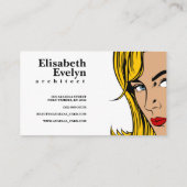 Carte De Visite Femme Retro (Dos)