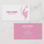 Carte De Visite Femme Silhouette (Devant / Derrière)