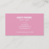 Carte De Visite Femme Silhouette (Dos)